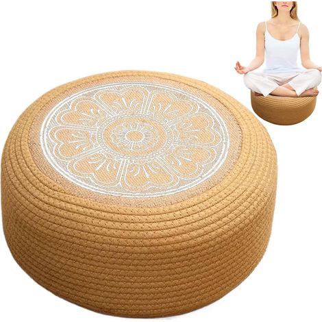 Pouf Hocker Runder Geflochtener Sitzhocker Für Garten