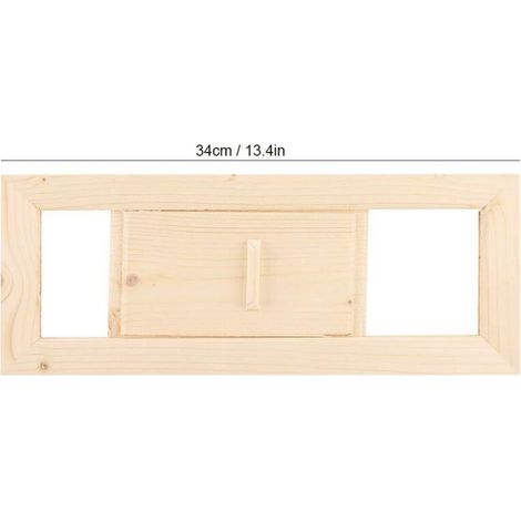 Panneau de Ventilation d'air, évent d'air de Salle de Sauna de Hammam en Bois de Cèdre, Accessoire de Sauna de Grille D'aération Pouvant être Utilisé pour la Ventilation dans Un Sauna ou Un Hammam