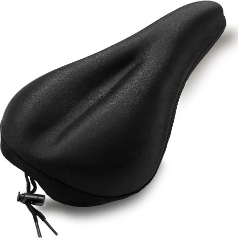 Coussin de selle de vélo, housse de selle de vélo en gel extra doux pour hommes, housse de selle de vélo en gel de qualité supérieure pour femmes, coussin de selle confortable adapté aux selles de vél (1/3)