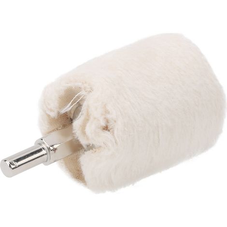 Disque de polissage cylindrique 40mm pour perceuse, manche inclus, finition lisse (1/5)