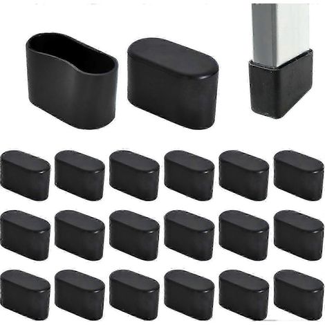 2025 20 Embouts de pieds de chaise en PVC, antidérapants et ovales, antibruit, pour table, chaise, jardin, bureau (Bl (1/5)