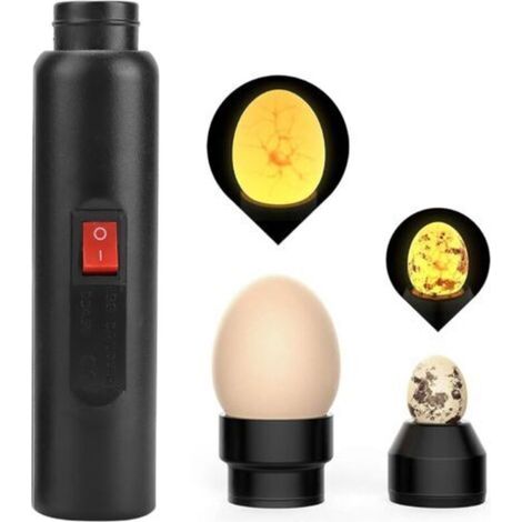 Testeur D'œufs Lumineux Cool LED Lumière Testeur de Mire D'œufs Lampe de Mirage D'œufs Inspection de Croissance pour L'éclosion Poulet Canard Caille Oeufs d'oiseaux Prise UE 240 V (1/5)