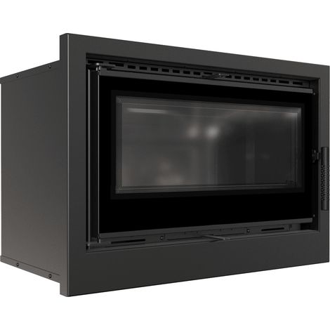 Kamin-Kassette KRATKI ARKE 70 8 kW Ø 150 schwarz Verkleidung (1/4)