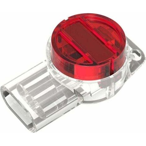 100 unidades de conectores de cable UR K3, XU, conectores de empalme rápido, terminales resistentes al agua (3 orificios, rojo) --Crezuo