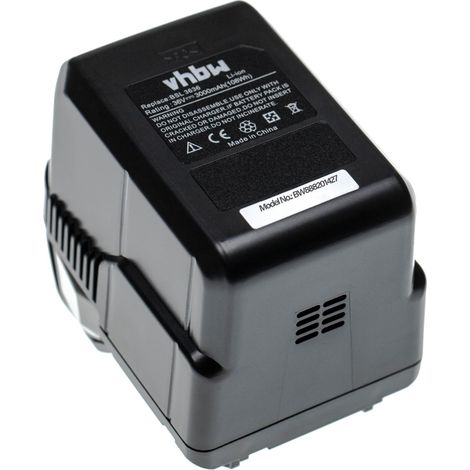vhbw Akku kompatibel mit Hitachi Hikoki CH 36DL, DH 36DBDL, CS 36DL, DH 36DAL, DH 36DBL, CG 36DL, CG 36DAL Werkzeug (3000 mAh, Li-Ion, 36 V) (1/4)