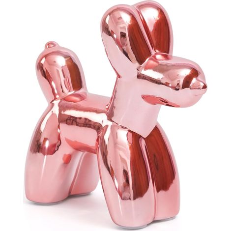 Jolie Statue de Chien en Ballon en céramique pour décoration de Salon et Bureau, décoration Moderne Faite à la Main (1/5)