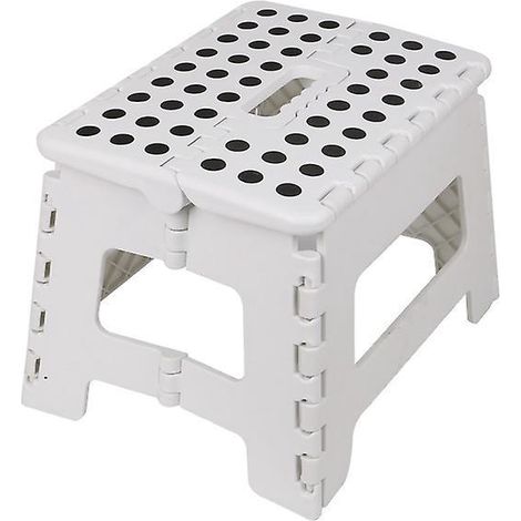 tabouret Pliable, Aide La Monte(blanc), Repose Pieds, Pour Jardin, Cuisine, Salle De Bain,150 Kg, Pliable, Pour Enfants Et Adultes (1/4)