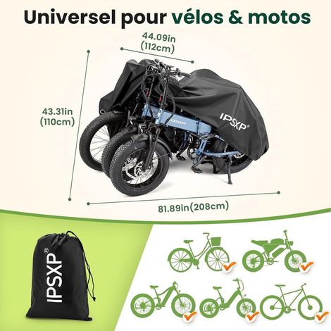 Fahrradabdeckung für den Außenbereich mit Schlosslöchern, für Mountainbikes bis 29 Zoll, Motorräder, Rennräder, Elektroroller, für 1-3 Fahrräder (1/5)