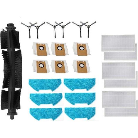 Lot de 25 accessoires pour aspirateur Redkey R10 : brosse principale, filtre et sacs à poussière. (1/5)