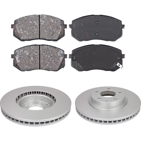 KIT FRENI ANTERIORI compatibile con HYUNDAI ix35 (LM,EL,ELH) - DISCHI + PASTIGLIE OEM: FDB4194 / 17676 /SOSTITUZIONE DIRETTA/BASSA POLVERE/SILENZIOSO