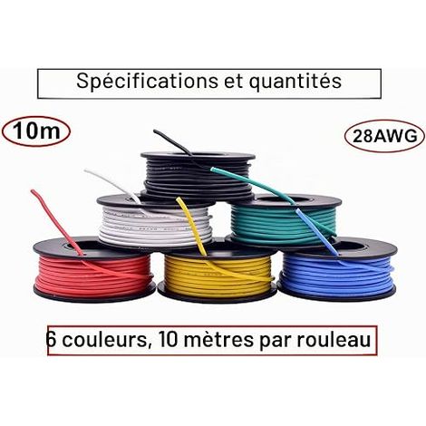 Câble H07V-K 6 mm² cuivre Fil Vert/jaune (1/4)