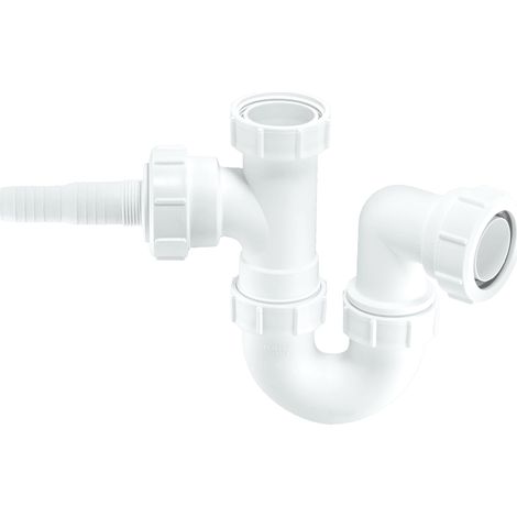 McAlpine WM2 75mm Water Seal Tubular Swivel 'P' Trap with Multifit Outlet (1/2)