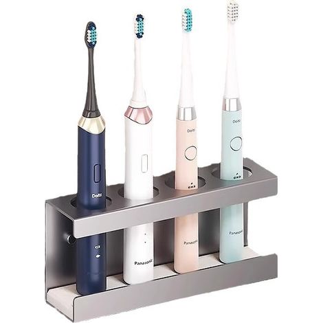 Support pour brosse à dents électrique – Rangement pour tête de brosse – Organisateur de salle de bain 20×4,5×8 cm (1/5)