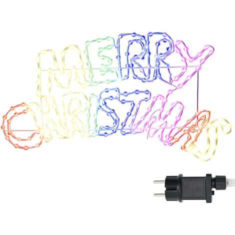 Panneau de Noël avec 240 LED Multicolore 99,5 x 54 cm PVC