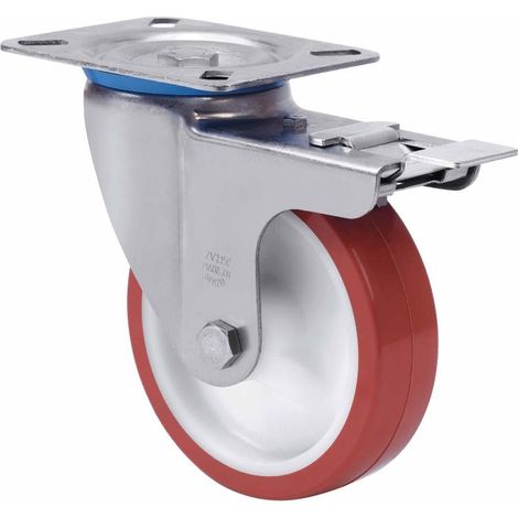 rueda giratora placa fr.inox.10zvlifd125-polr poliamix blan-poliur.marron rod