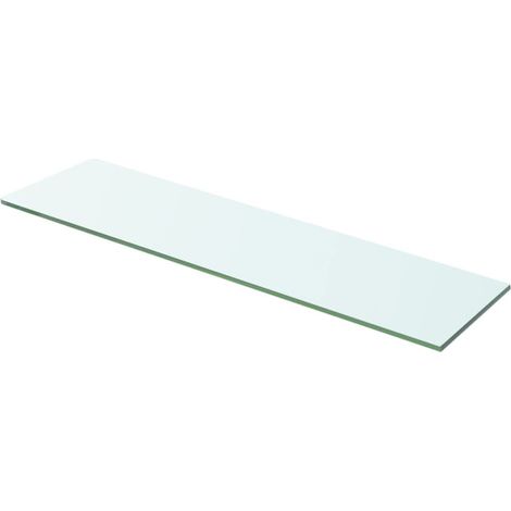 vidaXL Panneau pour étagère Verre transparent 60 x 12 cm