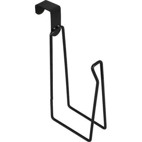 Porte-Papier Toilette Mural en Fer Noir, Dévidoir pour Salle de Bain Grosse Capacité pour Plusieurs Rouleaux, Style Simple et Moderne, Rangement et Organisation (1/5)