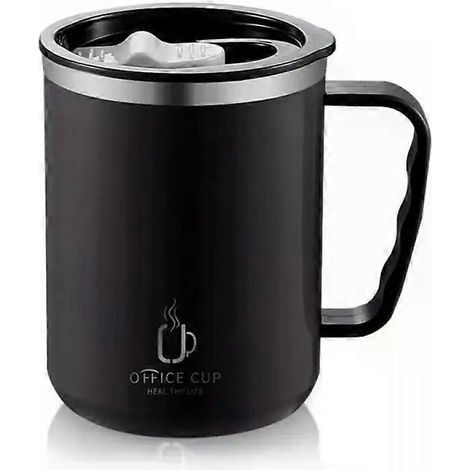 Mug isotherme 500 ml en acier inoxydable 304 avec anse. étanche. bouteille isotherme portable