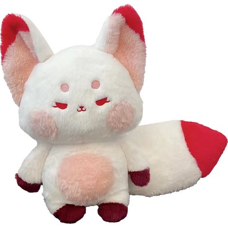 Poupée Renard Mignon Style Doux Peluche Matériel Animal Cartoon Jouet Enfant Cadeau Anniversaire Rouge Rose Longueur 60cm (1/5)