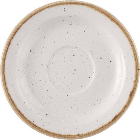 Soucoupe en céramique Stonecast Barley White - 150 mm - Finedine (1/5)