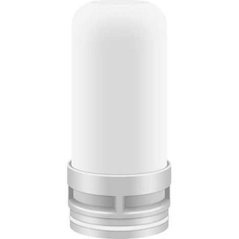 Faucet-mounted water filter system, compatible with kitchen and bathroom use. Reduces unpleasant chlorine and lead tastes (single filter element). (1/4)