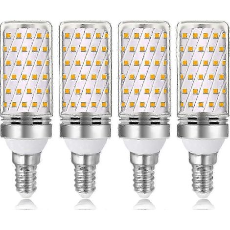 E14 16W LED-Lampe warmweiß 3000K 1600lm, entspricht E14 100W/120W Halogen, 230V AC, nicht dimmbar, 4er-Pack (Km). (1/5)