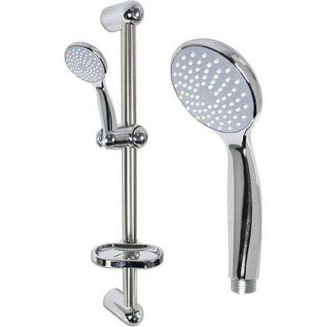TRADE SHOP - Saliscendi Doccia Bagno Soffione Doccetta Multigetto Tubo Con Portasapone 69131 - (1/3)