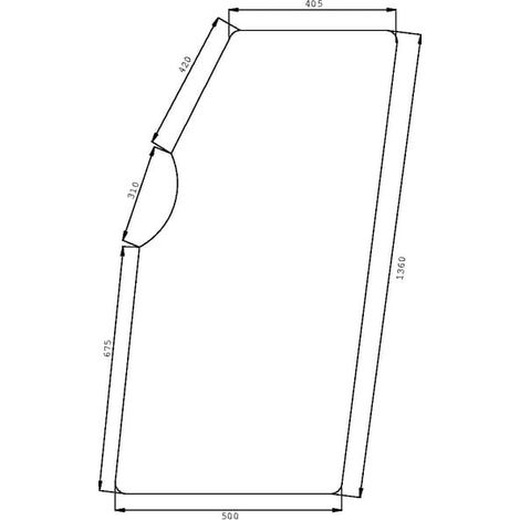 Vitre de porte UNIVERSEL D7502 (1/2)
