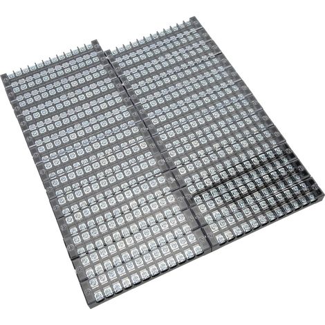 Borne de Jonction BERM TB-2512L, Barrette de Connexion en Cuivre, 12 Voies, 25A 600V, Rail DIN (1/5)