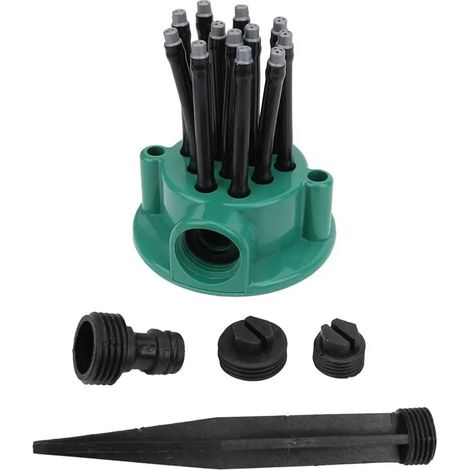 Véhicule d'arrosage de jardin à tête longue vert tournant automatiquement (1/5)