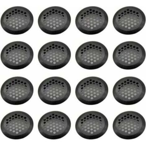 Grille Ventilation Inox Ronde, 16 Pièces Maille Trou D'aération, Acier Inoxydable Grille D'aération Trou, Grille D'évacuation Ventilation, pour Armoire Cuisine, Meubles, Armoire à Chaussures(3 (1/4)