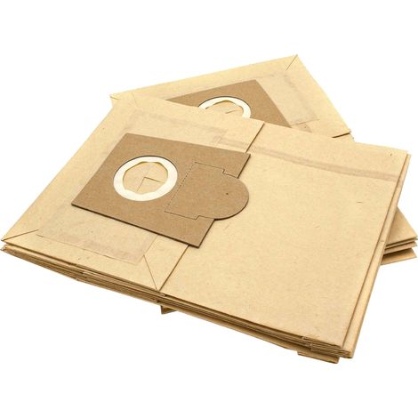 vhbw 10x bolsa compatible con Siemens VS 07 G 0001 - 9999, 0742225, 06 PR 01, 06 PR 32 aspiradora - 24,5 cm x 18 cm