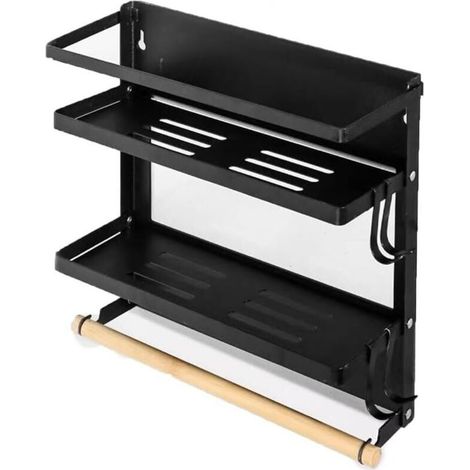 Étagère de réfrigérateur pliable – Porte-épices magnétique – Organisateur de cuisine (1/4)