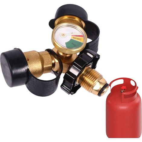 Raccord Séparateur de Propane - Diviseur en Y avec Robinet d'Arrêt - (1/5)