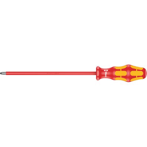 Wera 05006159001 162 I Ph Vde Tournevis isole pour vis cruciformes Ph, 2 x 200 mm, Vert/Jaune (1/5)