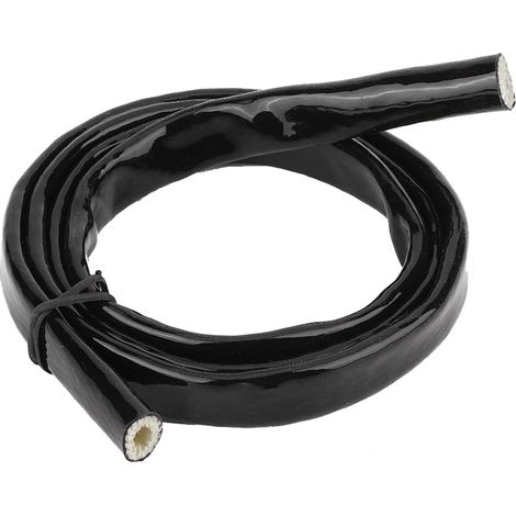 Manchon Ignifuge Tressé Bouclier Anti-Flamme Gaine De Protection Compatible E36 Noir 0.2in 3.3feet De Longueur (1/5)