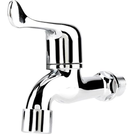 Robinet de Machine à laver en plastique, robinet d'eau de lavabo avec poignée à bec unique 1 (1/5)