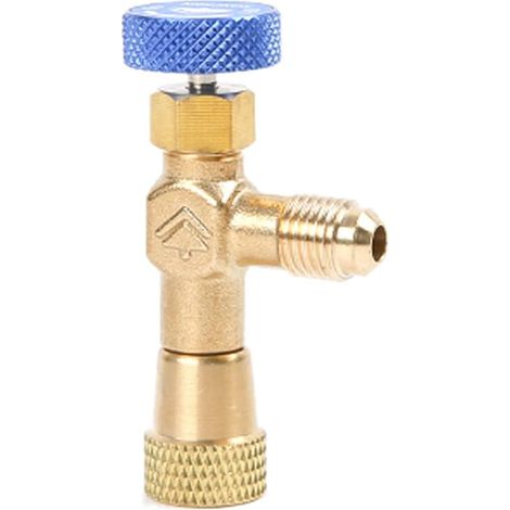 1 Soupape De Sécurité R22 Cuivre 1/4 SAE Mâle Femelle Adaptateur Charge Climatisation Réparation