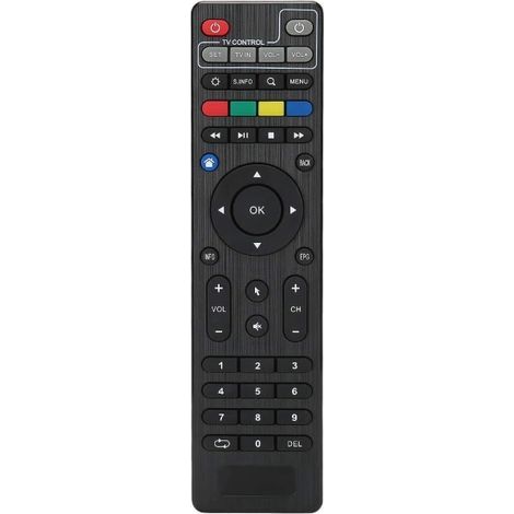 Télécommande Tvip, télécommande ABS noire pour téléviseur et décodeur TV, compatible avec les modèles Tvip412, Tvip415, Tvip605 et Tvips300. (1/5)