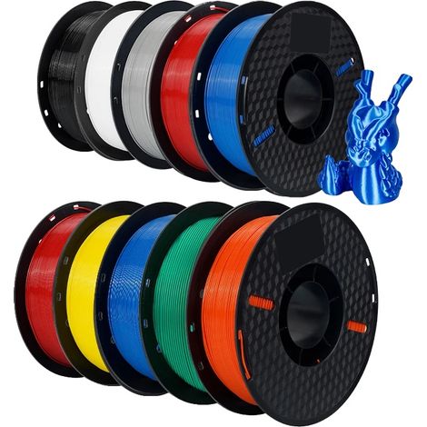 PLA-Filament für 3D-Drucker, 1,75 mm Durchmesser, 1 kg Rolle, 10 kg PETG Mic B (1/2)