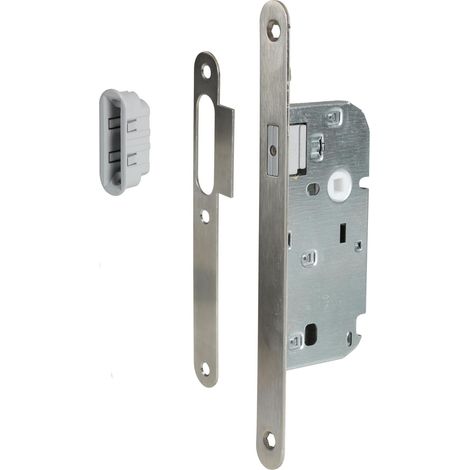 Serrure à encastrer 2792 pêne aimanté pour porte de salon, cuisine ou d'intérieur sans clé - Axe 40 mm (1/2)