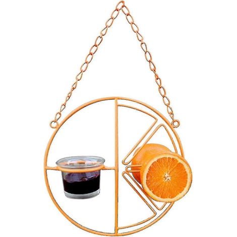Mangeoire à oiseaux suspendue pour colibris (1 pièce, orange) (1/5)