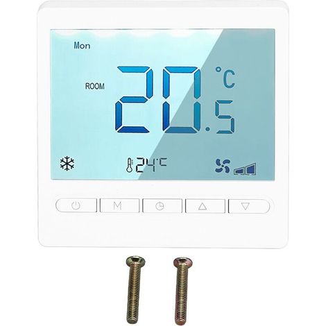 Thermostat Programmable haute précision grand écran LCD Thermostat pour salon chambre salle à manger Hall AC230V (1/4)