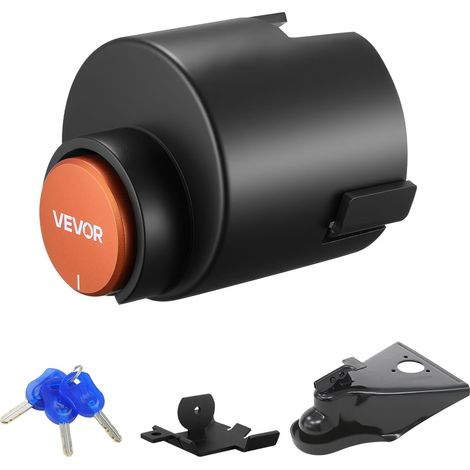 Antivol Attelage Remorque Compatible avec Coupleurs Airstream 58,6 mm, Verrou d'Attelage Remorque Robuste avec 3 Clés, Anticorrosion, Verrouillage de Haute Sécurité pour Camping-cars, Remorques (1/5)