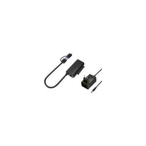 Adaptador Usb-a A Sata Conceptronic Inluye Adaptador Usb-c Y Adaptador De Corriente Abby21b