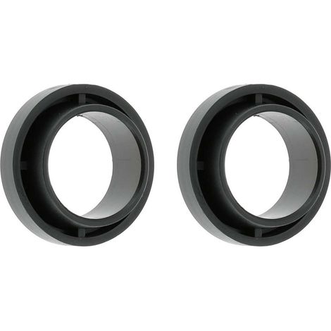 2x Palier lisse volet roulant pour montage hors joues Ø extérieur 28mm Ø intérieur 18mm en plastique POM noir Fenêtre Store Ouverture Fermeture Caisson Treuil (1/4)