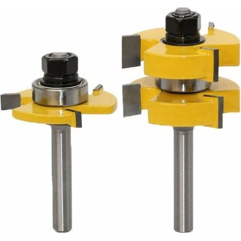 Fraises rainure et languette 8 mm – Lame 32 mm, T – Pour bois – Ensemble (1/4)
