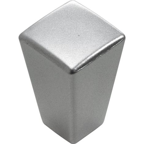 Hettich Möbelknopf Kunststoff silber 15,0 x 15,0 mm - 1 Stück Möbelknopf