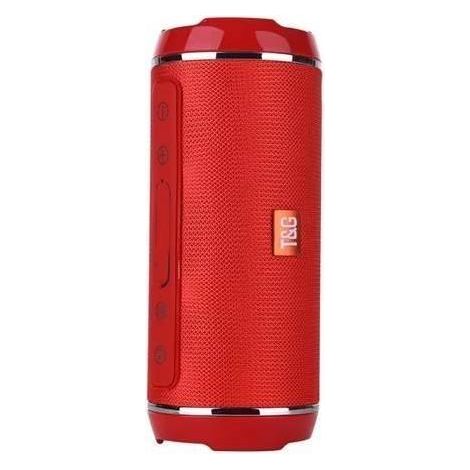 Caixa de Som Bluetooth Portátil à Prova d'Água com Grave Potente - Vermelha (1/5)