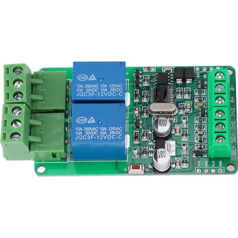 Module relais 2 canaux, 2 entrées interrupteur 12V, communication RS485/TTL (1/5)